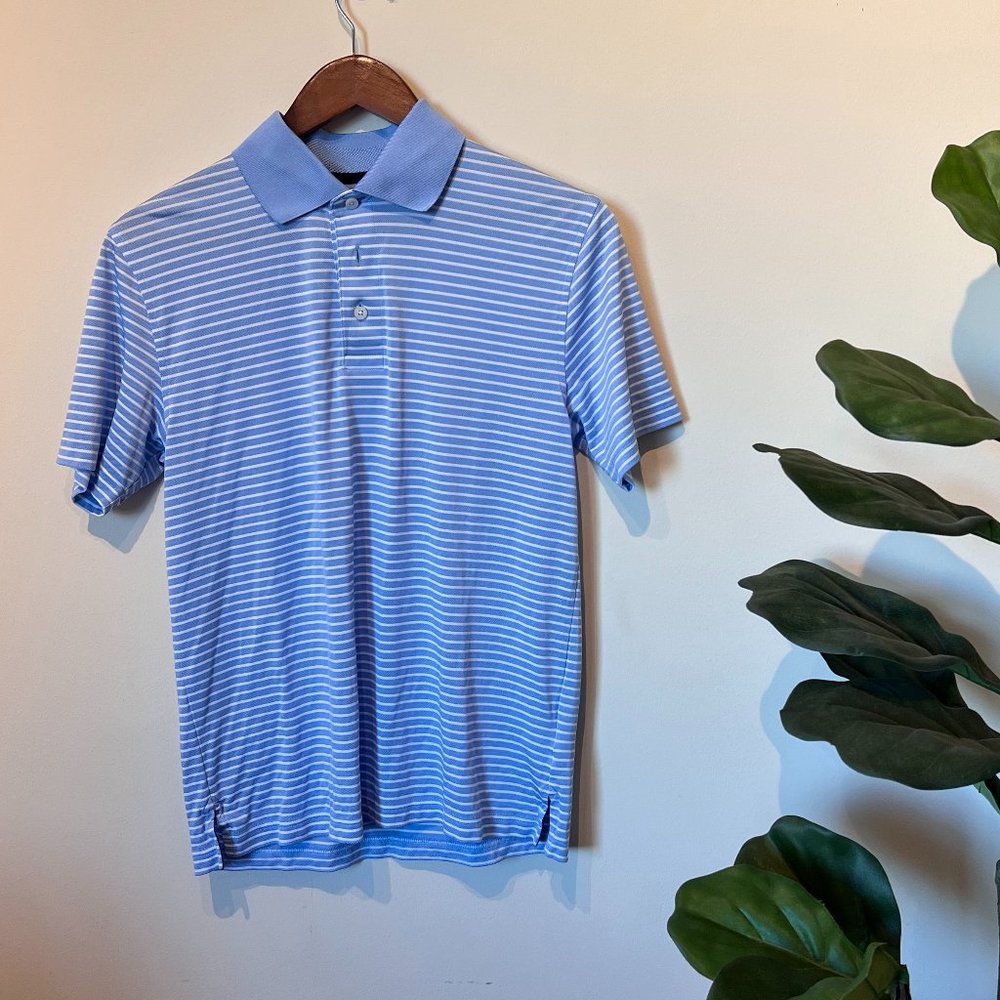 Brooks Brothers Men's Short Sleeve Striped Performance Polo